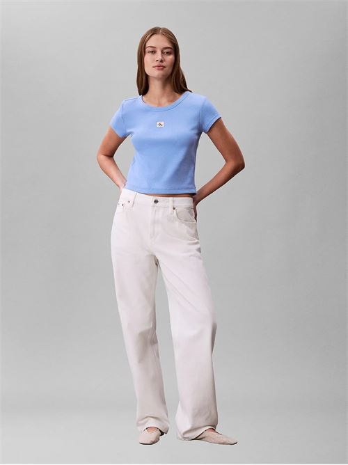 woven label 2x2 baby rib CALVIN KLEIN JEANS | LV047C200GC32